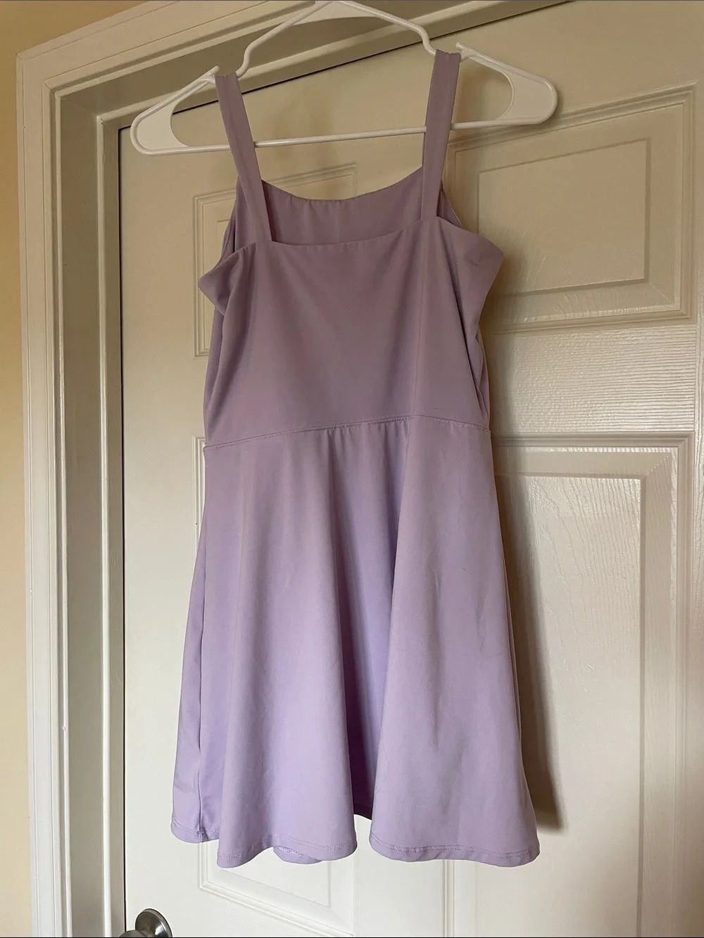 Girls' Lavender Spaghetti-Strap Athletic Dress
